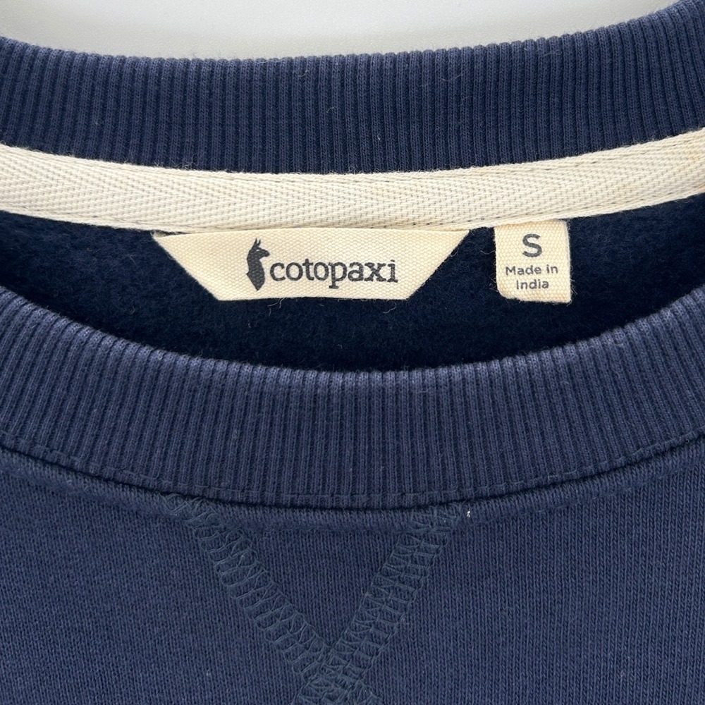 Cotopaxi Do Good Crewneck Sweatshirt Navy Blue Women Small Organic Cotton Blend - Picture 6 of 9
